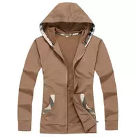 2013 veste burberry femmes hoodie mode zipper marquez abricot